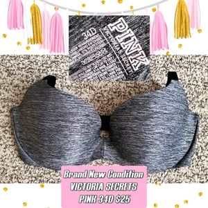 Victoria Secrets PINK Bra 34D, Excellent Condition